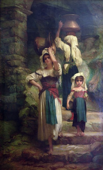 Kvinnor i Cervara, 1858 av Antoine Auguste Ernest Herbert or Hebert