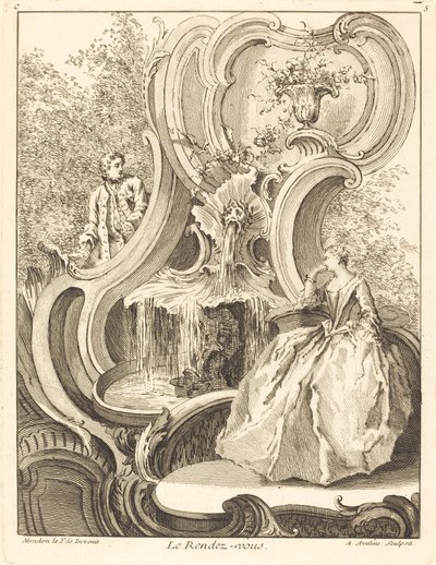 Mötet av Antoine Aveline after Jean Mondon