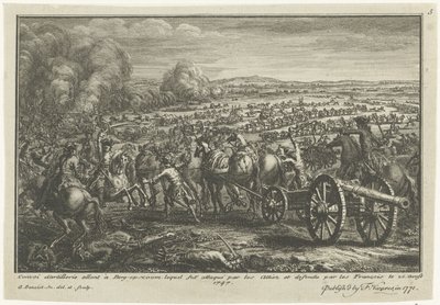 Allierat anfall på en fransk artilleritransport, 1747 Convoi d
