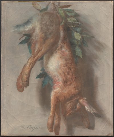 Jakttrofé med hare och lagerblad av Antoine Berjon