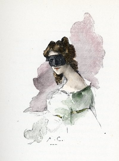 Porträtt av en mystisk älskarinna till Napoleon I besökte omkring 1803 och fick smeknamnet damen i Saint-Cloud av Antoine Calbet