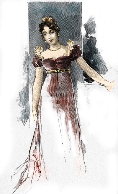 porträtt av Mary Waleska (Waleska) (1786-1817) älskarinna till Napoleon I av Antoine Calbet