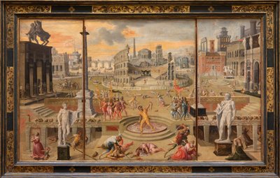 Triumviratets massakrer (målning) av Antoine Caron
