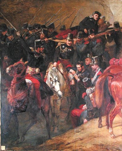 Attacken mot Muzayah av Antoine Charles Horace Vernet