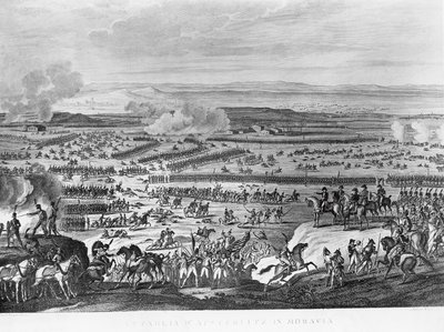 Motstående sidor under slaget vid Austerlitz, 2 december av Antoine Charles Horace Vernet