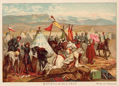 Slaget vid Isly, Marocko, 1844 (chromolitho) av Antoine Charles Horace Vernet