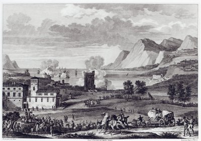 Befrielsen av Korsika, 20 oktober 1796, graverad av Jean Duplessi-Bertaux (1747-1819) av Antoine Charles Horace Vernet