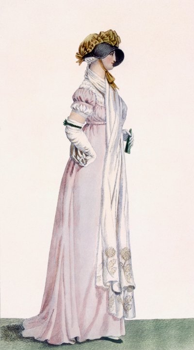 Dampromenadklänning, illustration från 