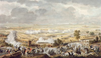 Slaget vid Marengo, 23 Prairial, år 8 (12 juni 1800) graverad av Jean Duplessi-Bertaux (1747-1819) (akvatint) av Antoine Charles Horace Vernet
