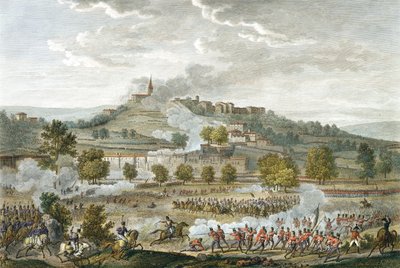 Slaget vid Montebello och Casteggio, 20 Prairial, år 8 (9 juni 1800) graverad av Jean Duplessi-Bertaux (1747-1819) (akvatint) av Antoine Charles Horace Vernet