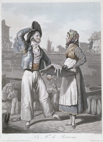 Fisksäljaren av Antoine Charles Horace Vernet