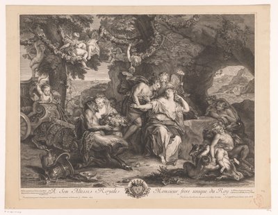 Bacchus och Ariadne av Antoine Coypel
