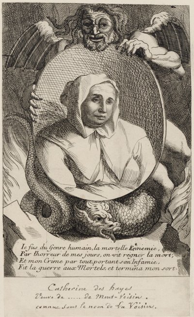 Catherine Deshayes (Monvoisin, känd som "La Voisin") 1680 av Antoine Coypel
