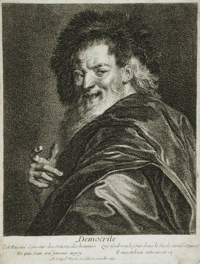 Demokritos av Antoine Coypel