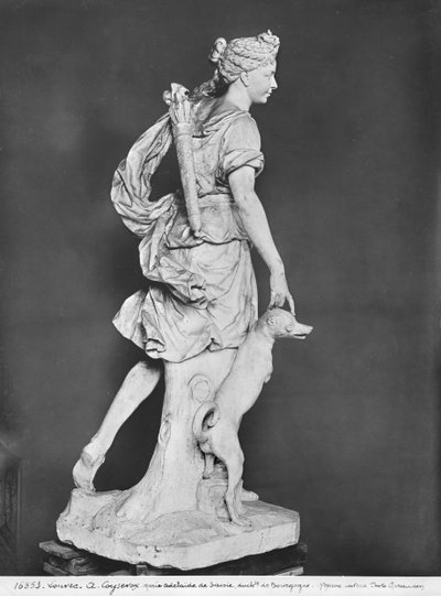 Marie-Adelaide de Savoie, hertiginna av Bourgogne, som jägarinnan Diana, 1709 (se även 209277, 346030, 346032) (marmor) av Antoine Coysevox