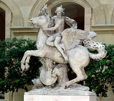 Merkurius rider på Pegasus, känd som "Marlys häst", 1701-02 (marmor) av Antoine Coysevox