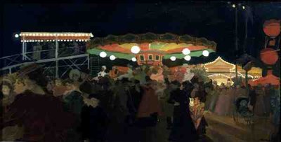 The Fairground, ca 1896 (olja ombord) av Antoine Guillaume Minartz