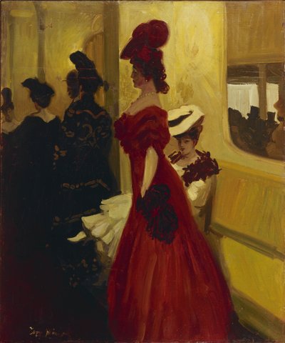 Theatre Box Spectatress, 1906 av Antoine Guillaume Minartz