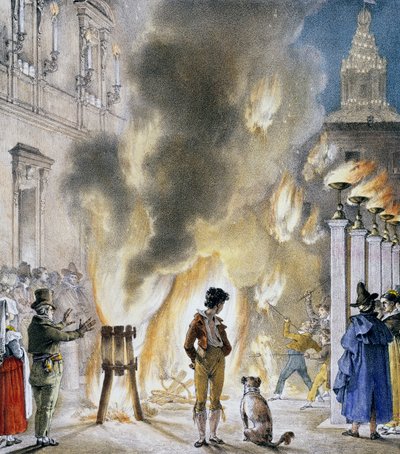 Lite fyrverkerier på Palazzo Madama, av Antoine-Jean-Baptiste Thomas (1791-1833), tryck taget från Un an a Rome et dans ses environs (Ett år i Rom och dess omgivningar). Italien av Antoine Jean Baptiste Thomas