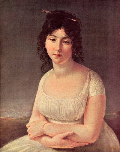 Madame Poussielgue 23 år gammal 1797 (tryck) av Antoine Jean (after) Gros