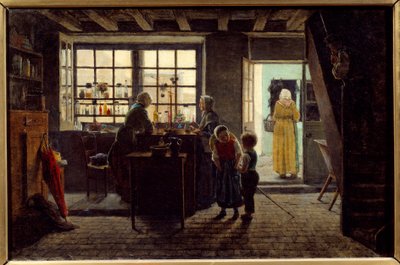 Butiksinteriörmålning av Antoine Jean Bail (1830-1918) 1859 Lyon, Museum of Fine Arts av Antoine Jean Bail