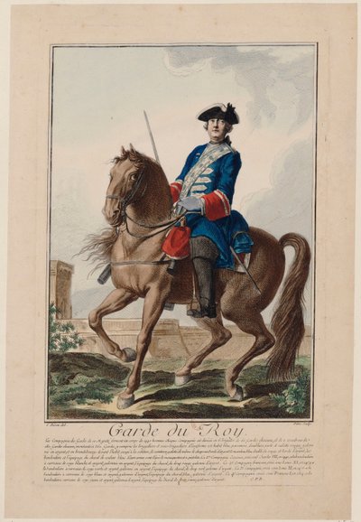 Garde du roi kungens livvakt, 1756. av Antoine Jean De Fehrt