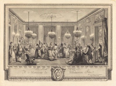 Bollen klädd av Antoine Jean Duclos after Augustin de Saint Aubin