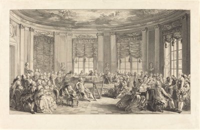 Konserten av Antoine Jean Duclos after Augustin de Saint Aubin