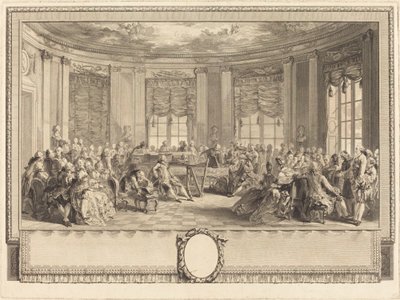 Konserten av Antoine Jean Duclos after Augustin de Saint Aubin