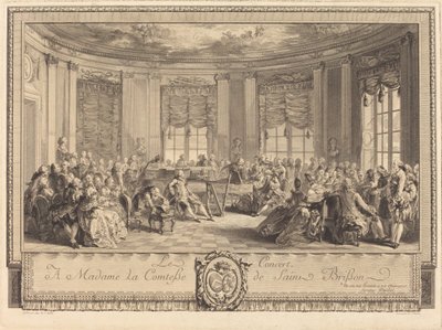 Konserten av Antoine Jean Duclos after Augustin de Saint Aubin