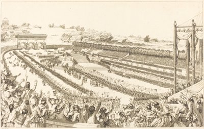 Federation Generale de Francais vid Champ de Mars den 14 juli 1790 av Antoine Jean Duclos after Charles Monnet