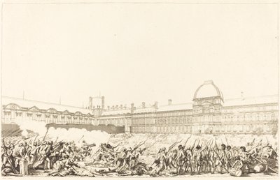 Dagen den 10 augusti 1792 av Antoine Jean Duclos after Charles Monnet