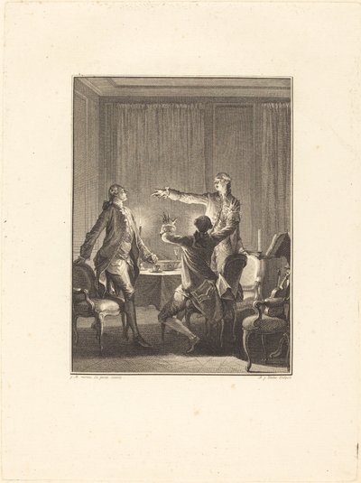 Provokationen av Antoine Jean Duclos after Jean Michel Moreau
