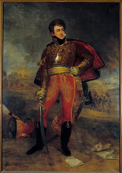 Porträtt av general greve Francois Fournier Sarloveze (1773-1827) Målning av Antoine Jean Gros (1771-1835) av Antoine Jean Gros