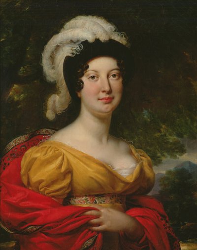 Porträtt av marskalk Lannes hustru av Antoine Jean Gros