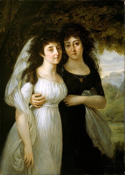 Porträtt av systrarna Maistre, 1796. av Antoine Jean Gros
