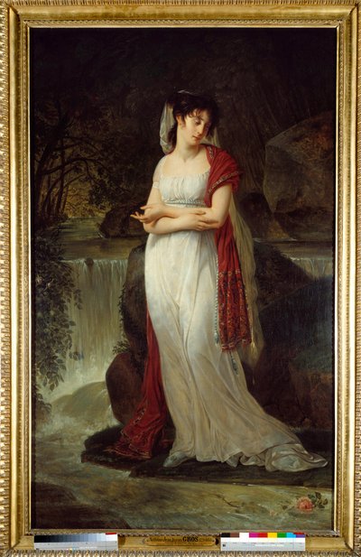Postumt porträtt av Christine Boyer (1776-1800) Första kvinnan av Lucien Bonaparte Målning av Antoine Jean Gros (1771-1835) 1800-talets sön. 2,14x1,34 m. av Antoine Jean Gros