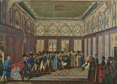 General Aubert du Bayet togs emot av den ottomanske storvesiren i Konstantinopel 1796 av Antoine Laurent Castellan