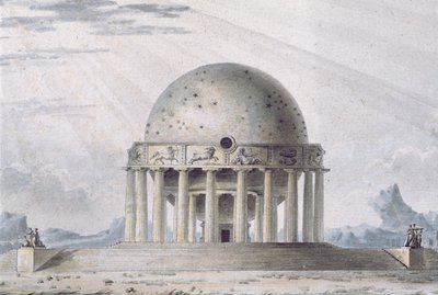 Design for a House for a Cosmopolite, 1783 (detalj) (se även 195241-195242, 196724-196726) av Antoine Laurent Thomas Vaudoyer