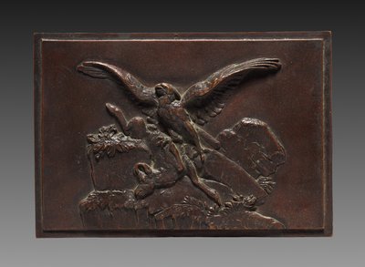 Örn med gems, ca. 1830 - 1875. av Antoine Louis Barye