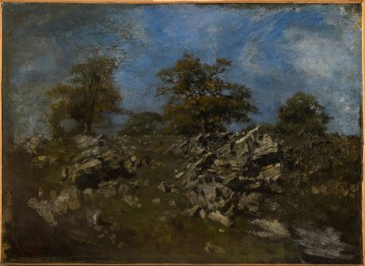 Landskap med sten av Antoine Louis Barye