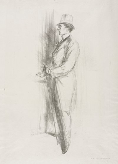 Sir Max Beerbohm av Antoine Louis Barye
