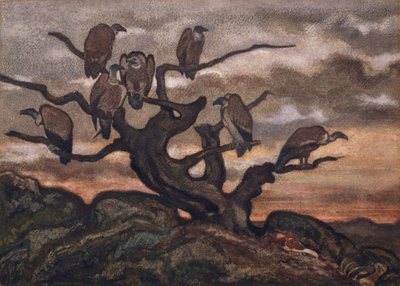 Gamar på ett träd, 1810-75. av Antoine Louis Barye