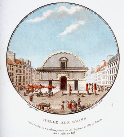 I prittoresque utsikt över huvudbyggnaderna i Paris av sergeant av Antoine Louis Francois Sergent Marceau
