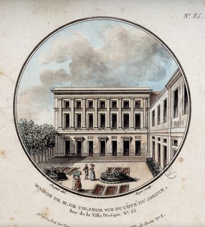Maison de M. de Colange, utsikt från trädgården (rue Ville-l
