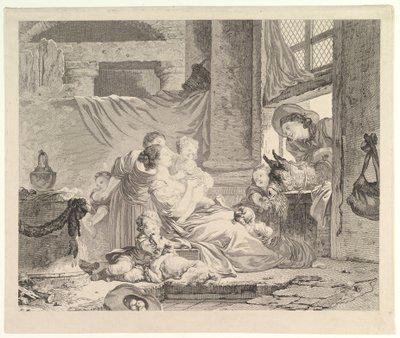 Bondens familj.n.d av Antoine Louis Romanet