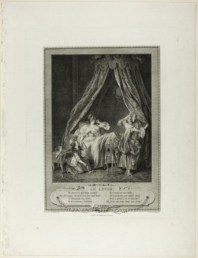 Rising, från Monument du Costume Physique et Moral de la fin du Dix-huitième siècle av Antoine Louis Romanet