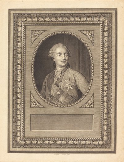 Ludvig XVI, kung av Frankrike av Antoine Louis Romanet after Joseph Siffred Duplessis