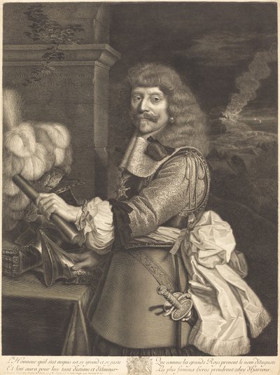 Henrik av Lorraine av Antoine Masson after Nicolas Mignard
