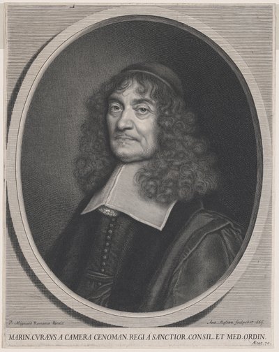 Marin Cureau de la Chambre av Antoine Masson after Pierre Mignard I